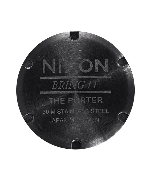 NIXONニクソン腕時計　黒 NIXON 腕時計 「NIXON/ニクソン」Porter 時計 アナログ 電池式