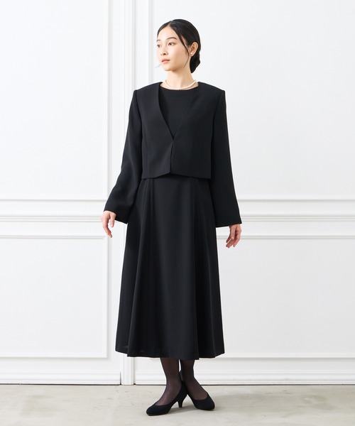 AIMER ワンピース 「夏用喪服・礼服」ウォッシャブル シースルー