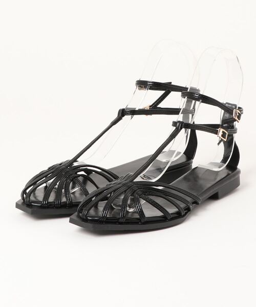 wee9s パンプス strap cross mule / ストラップクロスミュール