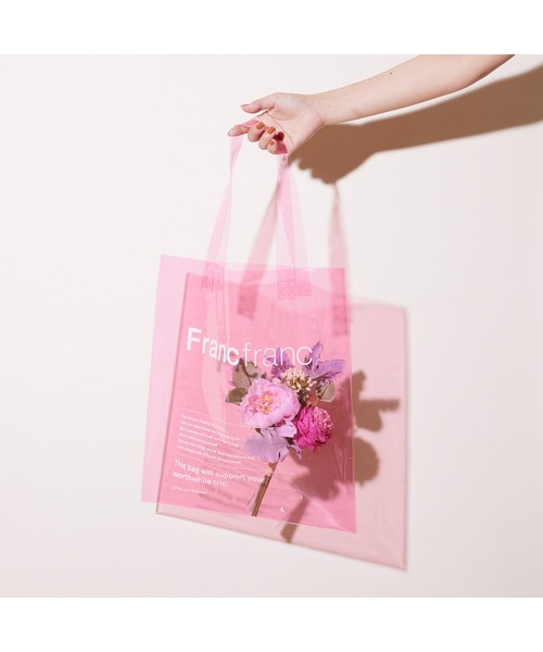 Francfranc（フランフラン） トートバッグ クリア トートバッグ ピンク