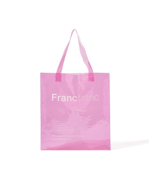 Francfranc（フランフラン） トートバッグ クリア トートバッグ ピンク