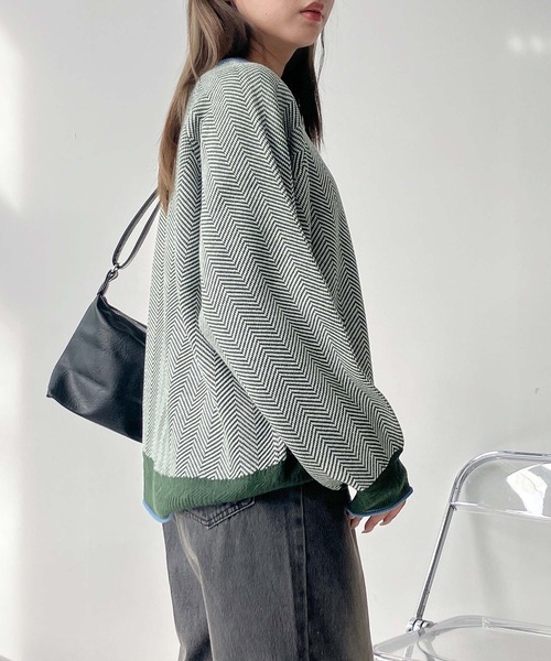 AS KNOW AS（アズノゥアズ） ニット セーター アソート柄 くるりジャ