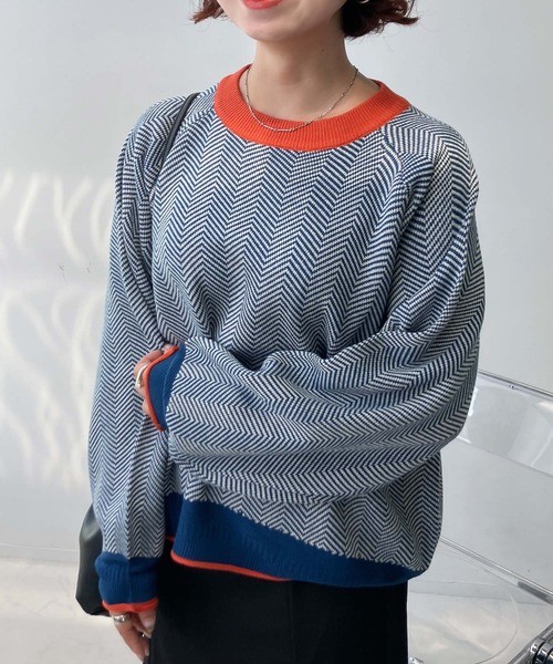 AS KNOW AS（アズノゥアズ） ニット セーター アソート柄 くるりジャ