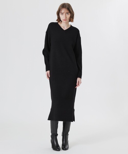 LOVELESS（ラブレス） ワンピース ZIPニットコンビワンピース