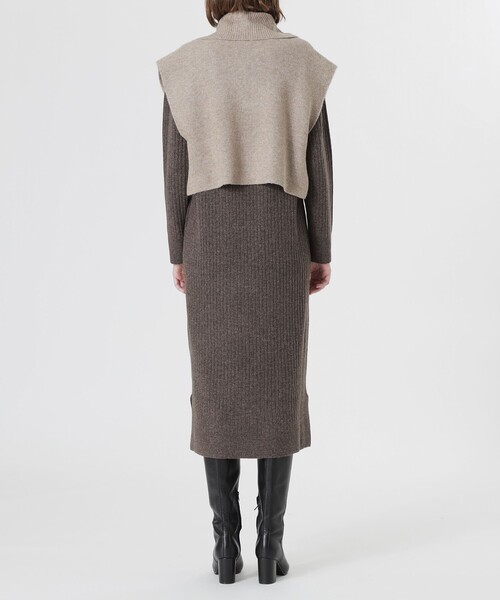 ラブレス ニットロングワンピース LOVELESS（ラブレス） ワンピース ZIPニットコンビワンピース