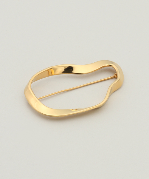 AGMES ゴールドヴェルメイユ ブローチ【関税なし】 journal standard L'essage 「AGMES/アグメス」VERA BROOCH GOLD