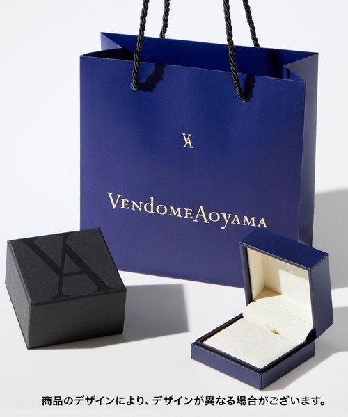 VENDOME AOYAMA ネックレス K18PG ダイヤモンド カローラ