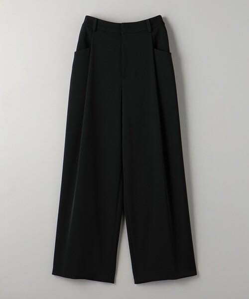 新品 タグ付き BEAUTY & YOUTH ツイルバックゴムストレートパンツ BEAUTY＆YOUTH UNITED ARROWS スラックス パンツ ツイル バック