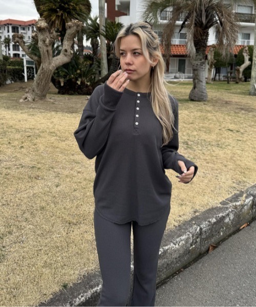 ROXY（ロキシー） tシャツ PACIFIC OCEAN/ロキシーワッフル素材ワン