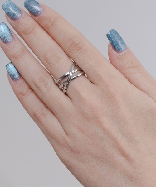 yu-ka 指輪 リング YU-KA:トリプルクロスリング レディース : ZOZOTOWN