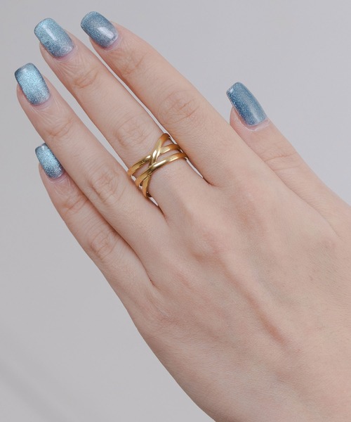 yu-ka 指輪 リング YU-KA:トリプルクロスリング レディース : ZOZOTOWN