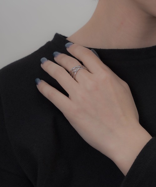 yu-ka 指輪 リング YU-KA:トリプルクロスリング レディース : ZOZOTOWN