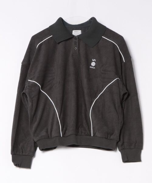 ポロシャツ ポロ 「直営店限定」RVCA レディース ALL TIME TERRY LS POLO SHIRTS ポロシャツ 「2024年春夏モデル」 RVCA ポロシャツ ポロ 「直営店限定」RVCA レディース ALL TIME