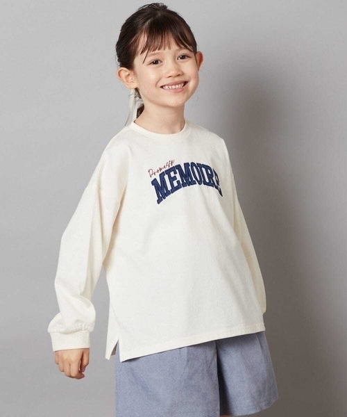 子供服 a.v.v a.v.v（アー・ヴェ・ヴェ） tシャツ 「160」サテンアップリケカレッジ