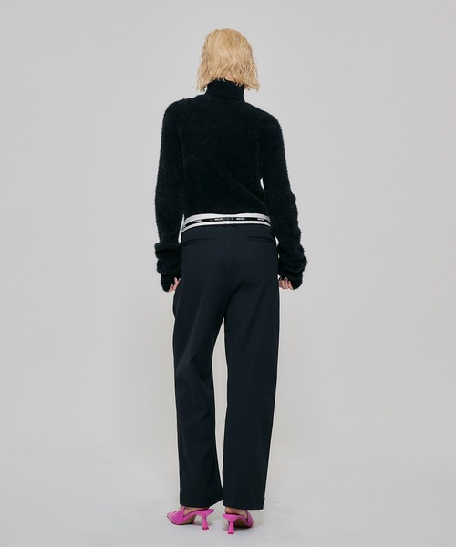 新品未使用品♡ loisir コットンチノモンローパンツ 黒 38 BLACK BY MOUSSY チノパン lowrise chino pants(ロウライズ