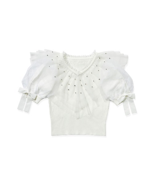 ニット セーター Prism glitter knitトップス レディース