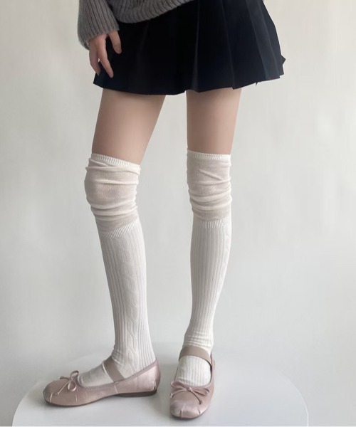 mini様 専用 ハイソックスS2足 スパッツ64