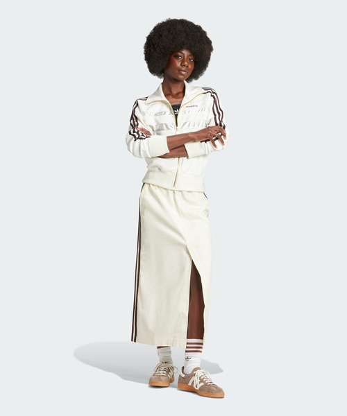 adidas スカート コットンツイル ミディスカート / アディダス