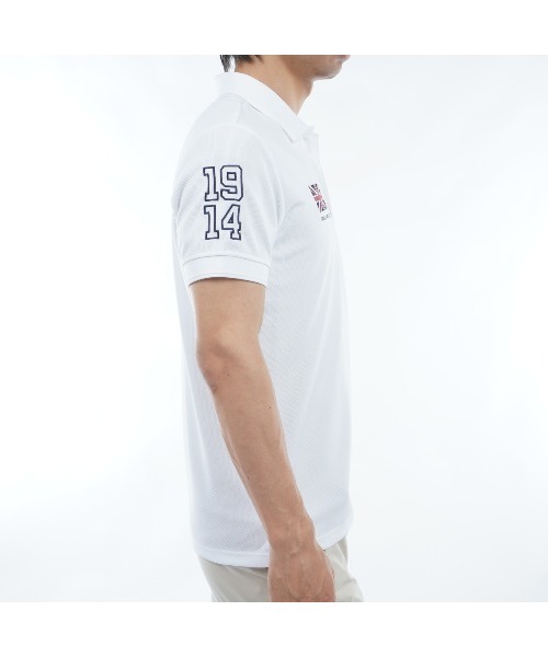 ADMIRAL フラッグポロシャツ（RED／L） アドミラル ゴルフ（Admiral GOLF）（メンズ）ゴルフウェア 半袖