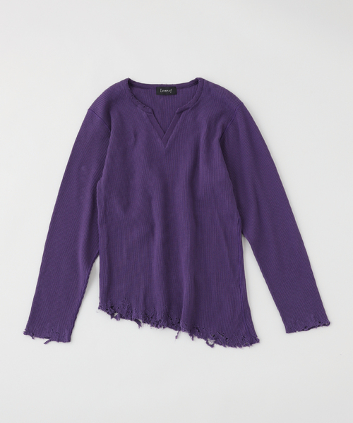 tシャツ 「LAMROF / ラムロフ」Boro slanted Thermal メンズ 