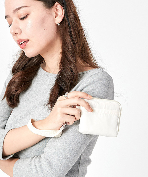 LeSportsac 財布 GY SLIM WALLET アイボリーフロスト レディース