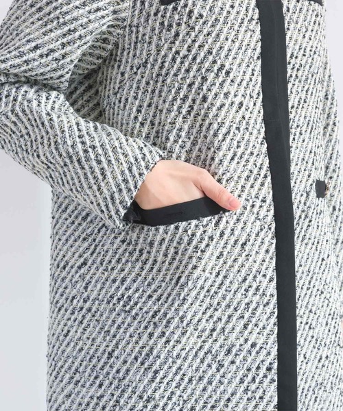 PICCIN PERLA ノーカラーコート コート 「セットアップ可能」ポケット