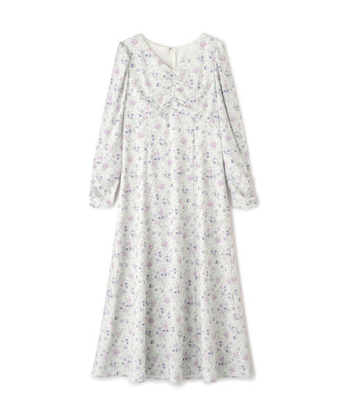 j-white花柄 フラワープリント ワンピース PROPORTION BODY DRESSING ワンピース フラワープリント