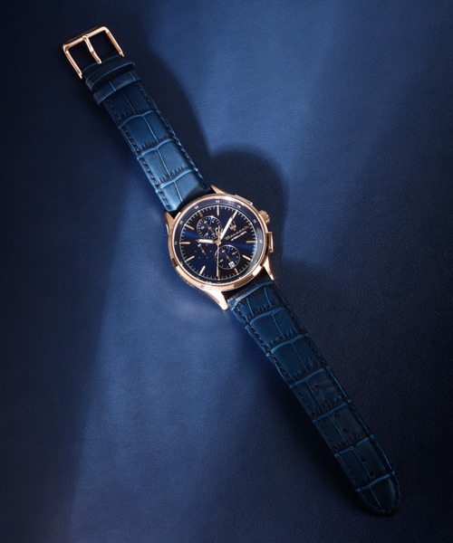 腕時計 「Maserati/マセラティ」ソルパッソ - 42ｍｍ クロノ ブルー ダイヤル ブルー レザー メンズの画像