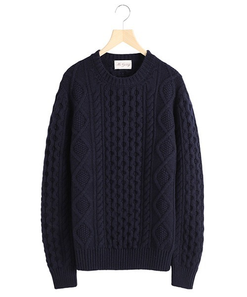セーター ニット MC GEORGE OF SCOTLAN / マックジョージオブスコットランド：Crew Neck：A0316「MUS」 メンズの画像