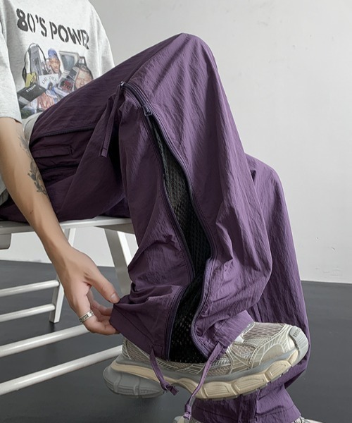 m*u様 ballaholic サイドライン ナイロンパンツ m*u様 ballaholic