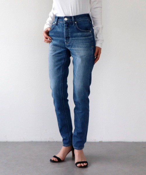 未使用 ヤヌーク YANUK スリムテーパード デニムパンツ ジーンズ 26 Sirin ジーンズ デニム デニムパンツ 「yanuk/ヤヌーク」RUTH スリム