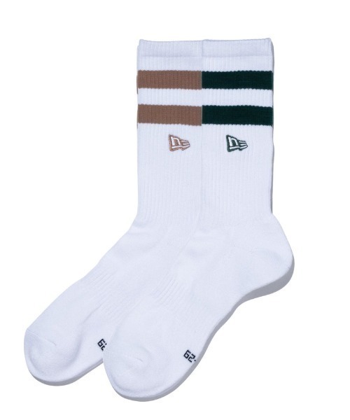 NEW ERA（ニューエラ） 靴下 ソックス SOCKS CREW 2足セット ライン