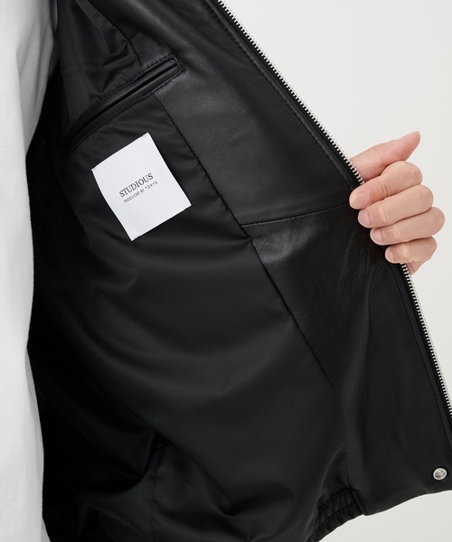 【STUDIOUS】ブルゾン 羊革レザー アウター LAMB LEATHER BLOUSON（ブルゾン）｜STUDIOUS（ステュディオス