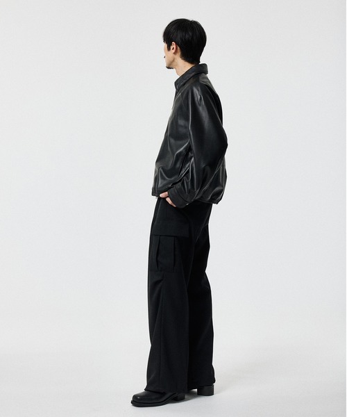 【STUDIOUS】レザーシングルブルゾン STUDIOUS（ステュディオス）の「【STUDIOUS】ラムレザーシングル