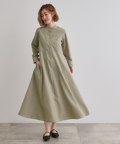 grove（グローブ） ワンピース ヘリテージフレアシャツワンピース