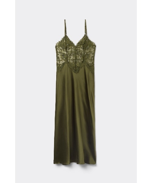 ロングスリップ M Imaginary Journey intimissimi Imaginary Journey Long Silk and Lace Slip | Intimissimi