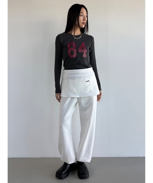 Didot.showroom スウェットパンツ ジャージ レイヤーエプロンSET