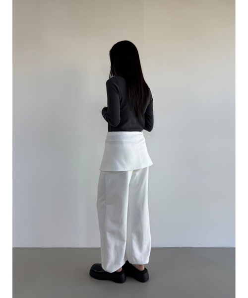 Didot.showroom スウェットパンツ ジャージ レイヤーエプロンSET