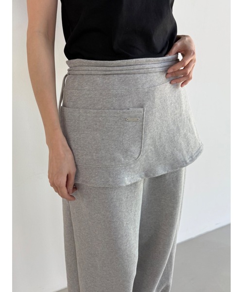 Didot.showroom スウェットパンツ ジャージ レイヤーエプロンSET
