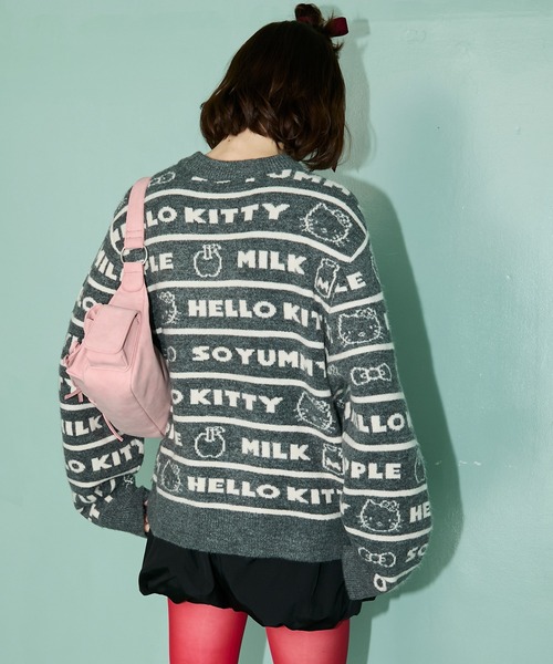「forksy.」 「HELLO KITTY」長袖ニット FREE グレー レディース_画像5