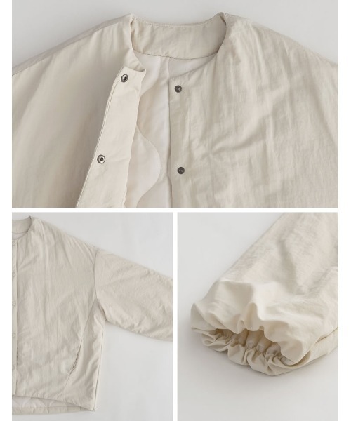 「Re:EDIT」 ジャケット LARGE アイボリー レディース_画像2