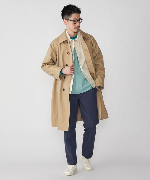 SHIPS ネイビー メンズ ステンカラーコート SHIPS 「SHIPS」 ステンカラーコート MEDIUM ネイビー メンズ