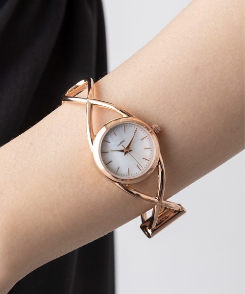 クリーン テクノマリン腕時計&Chloeブレスレット付 MAGASIN DE MODE Chou 腕時計 「MAGASIN Chou」メタルクロスウォッチ