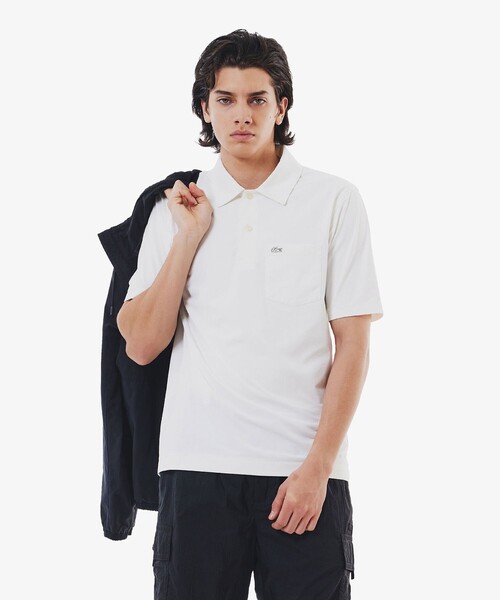 LACOSTE ポロシャツ 速乾ストレッチシングルジャージポロシャツ