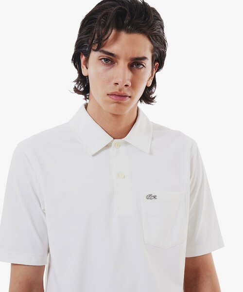 LACOSTE ポロシャツ 速乾ストレッチシングルジャージポロシャツ