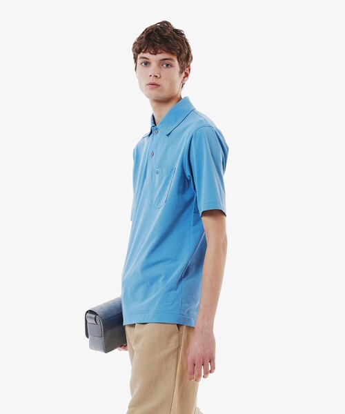 新品LACOSTE ラコステ　吸汗速乾UVストレッチ素材ポロシャツ LACOSTE ポロシャツ 速乾ストレッチシングルジャージポロシャツ