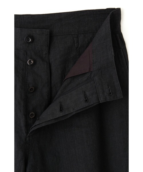 新品タグ MHL. ワイドパンツ SOFT DENSE COTTON 黒 M 2 MHL. パンツ FADED LINEN COTTON PLAINWEAVE メンズ : ZOZOTOWN