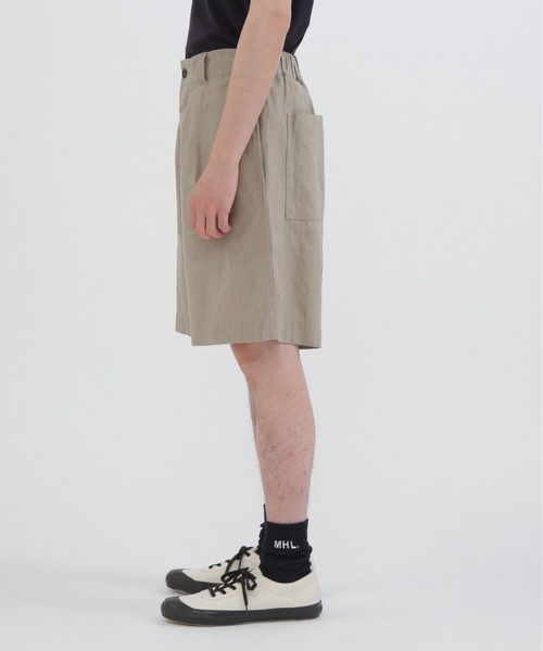MHL パンツ ボトムス MHL. パンツ FADED LINEN COTTON PLAINWEAVE メンズ : ZOZOTOWN