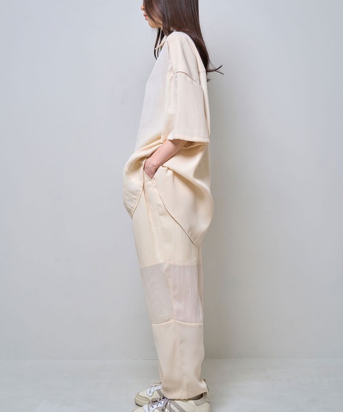 シャツ 半袖 「Nora Lily」Sheer Layered Wide Shirt(UNISEX) メンズ レディース | Nora Lily | 10