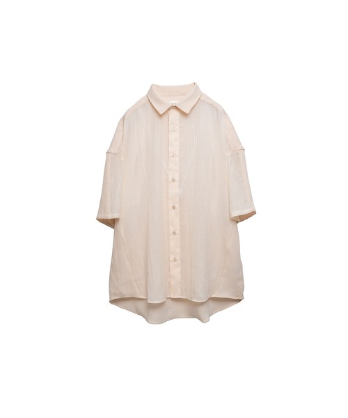 シャツ 半袖 「Nora Lily」Sheer Layered Wide Shirt(UNISEX) メンズ レディース | Nora Lily | 13